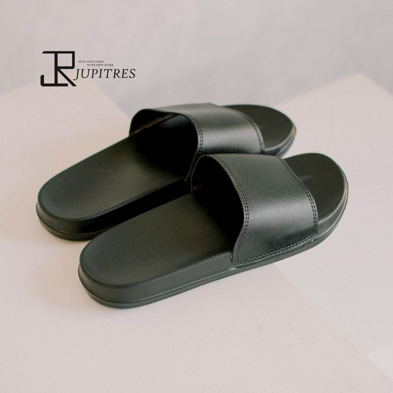 BIG SALE|SANDAL SLOP POLOS PRIA DAN WANITA|SANDAL SLIP ON FLOP BASIC POLOS ORI BY JUPITERS(BISA COD)