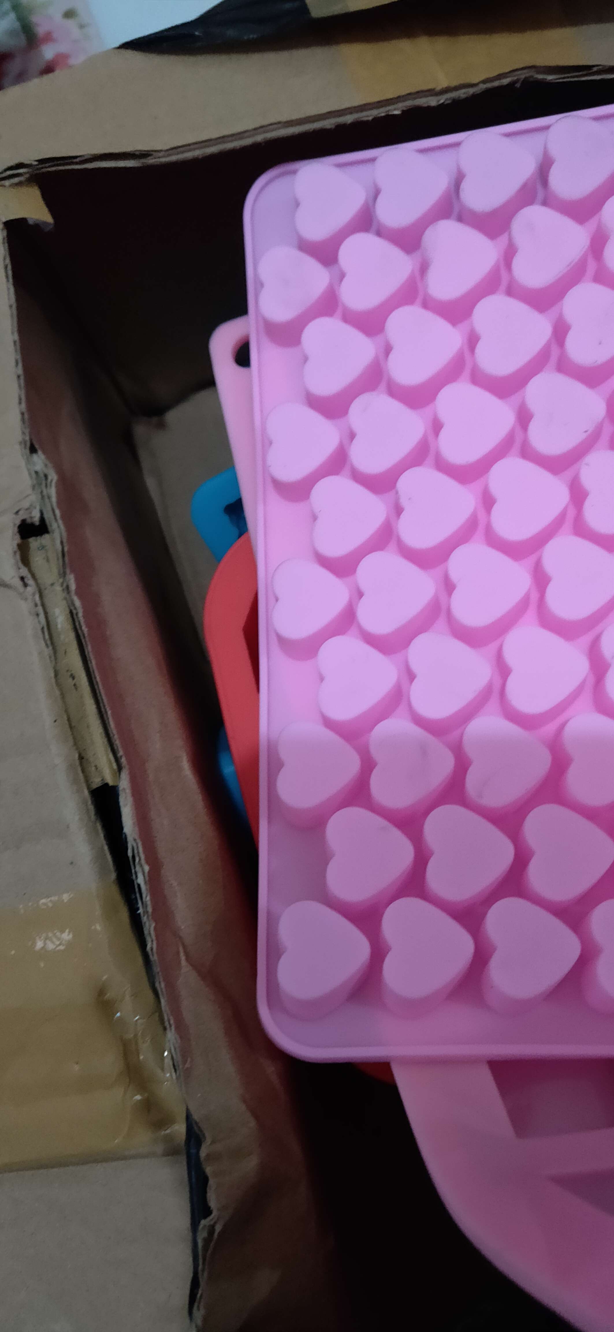 Cj Cetakan Silikon Kue Cake Coklat Pudding Jelly Sabun  Box 20 Cavity