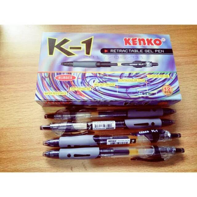 

Pulpen gel KENKO K-1 hitam