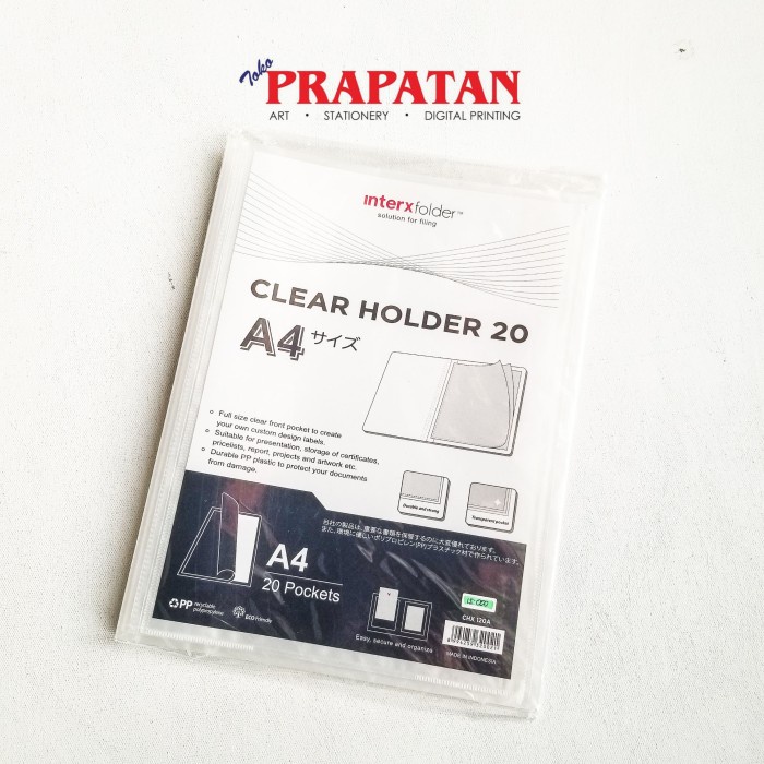 

InterxFolder Clear Holder 20 Pockets A4 CHX120A RTO27