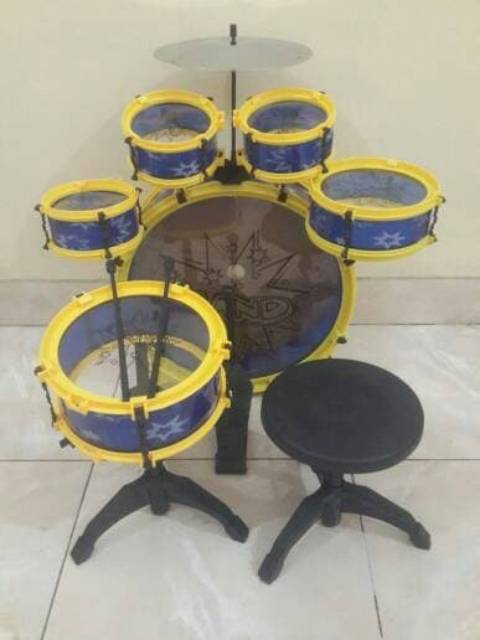 MAINAN ANAK BIG BAND DRUM SET ( ALAT MUSIK EDUKASI, EDUKTIF )