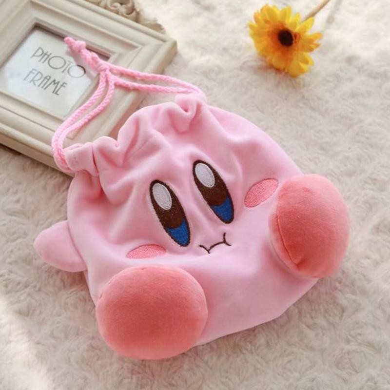 baby toys Hot Sale Kirby Star Plush Purse Toy Kirby Plush Drawstring Pocket Drawstring Bag Plush