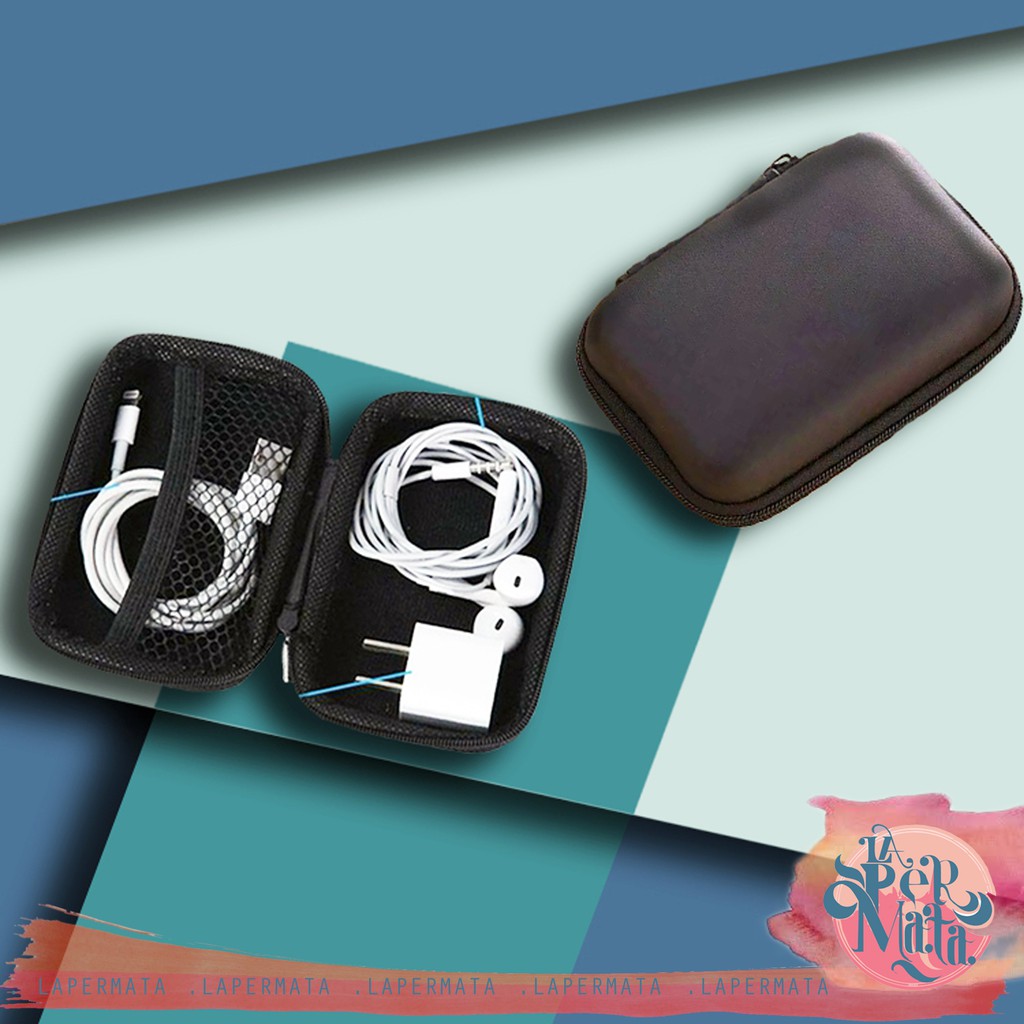 Earphone case/ Organizer Kotak penyimpanan Earphone Medium - LPM Shop