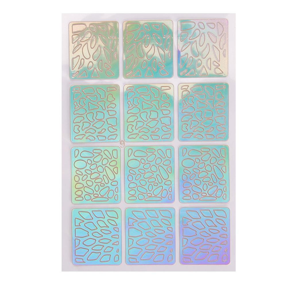 Timekey Stiker Decal Transfer Hollow out 3D Multi Tipe Untuk Dekorasi Nail Art Diy A8K4