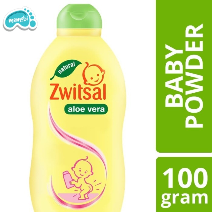 Memobi BBK Zwitsal Baby Powder Natural Aloe Vera 100gr / Bedak Tabur Bayi