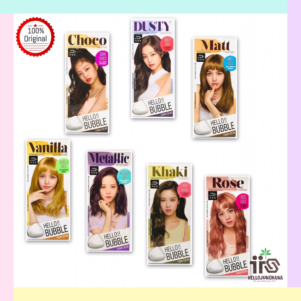 MISE EN SCENE Hello  Bubble  Hair Color Shopee Indonesia