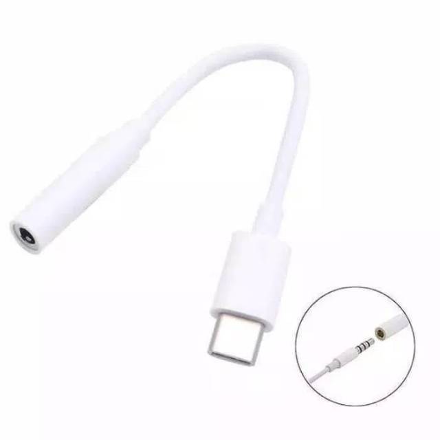 Sambungan headset tipe c ke jack headset 3.5mm audio converter mantap murah solusi headset tipe c