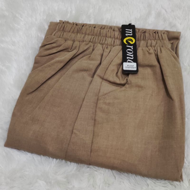 Celana Kulot Wanita Jumbo dan Standar SUPER PREMIUM Katun Supernova Bawahan Wanita Berkualitas-Mocca