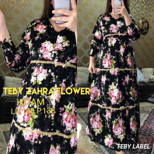 Daster arab teby Zahra Flower