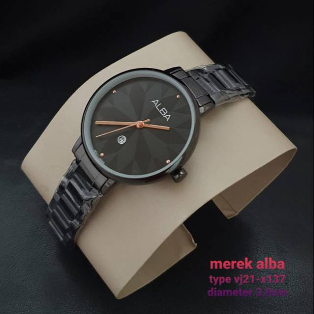 (COD) Jam tangan alba cewek rantai tanggal aktif fashion cewek