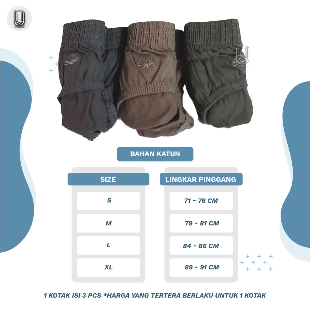 3 PCS | ORIGINAL CD Pria Crocodile 521-242