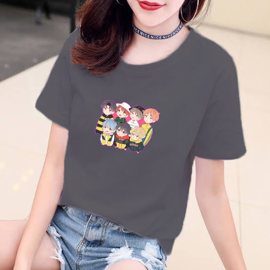 YOURSTYLE1119 -KAOS KARAKTER ANIME BAJU KAOS WANITA DISTRO UNISEX OVERSIZE JUMBO CASUAL KEKINIAN