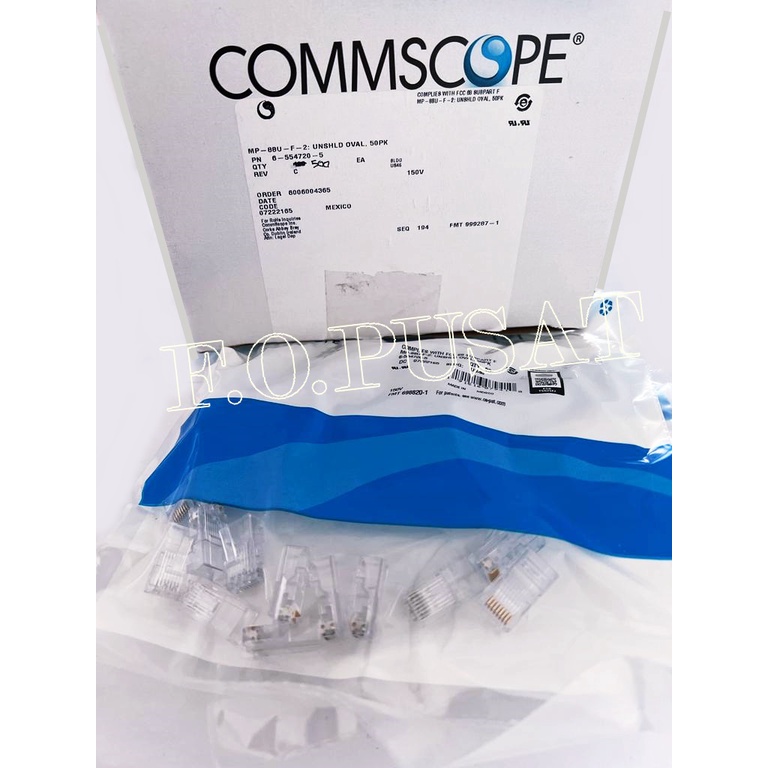 AMP Commscope Connector Rj45 Cat 5 Original