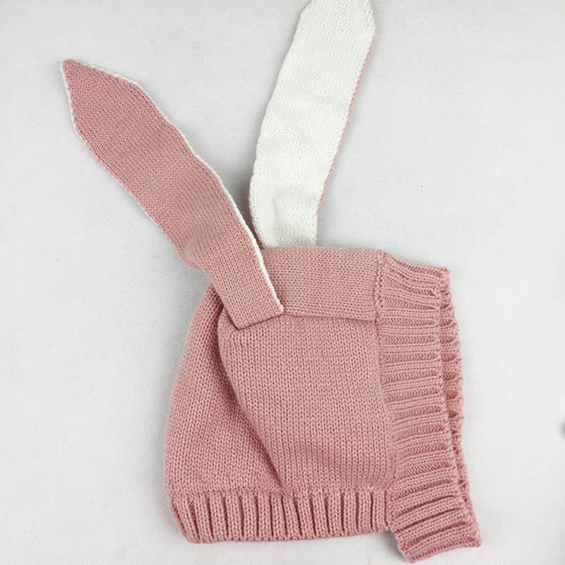 Topi Anak Baby Kids Rajut Telinga Kelinci/ Bunny Ear Knitted Hat