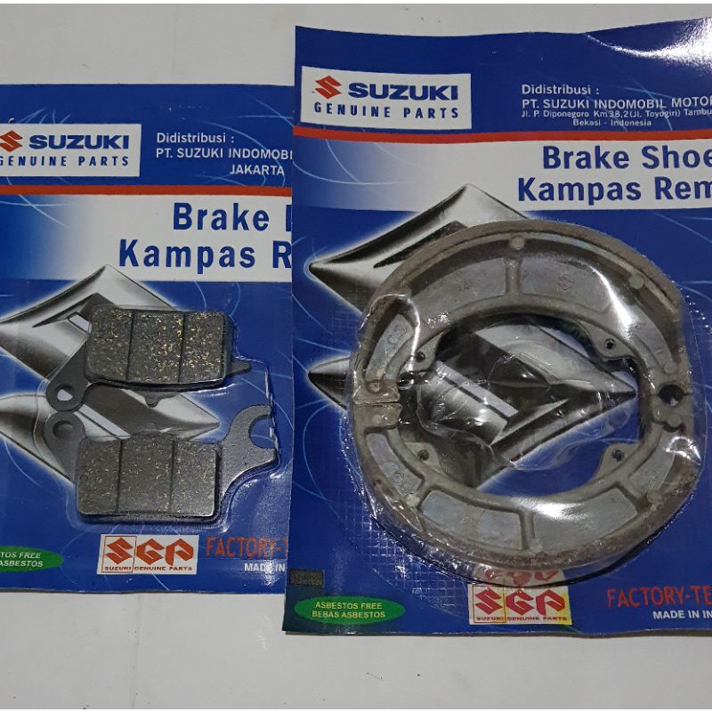 PAKET KAMPAS REM SUZUKI HAYATE (PAKET KAMPAS REM DEPAN BELAKANG)