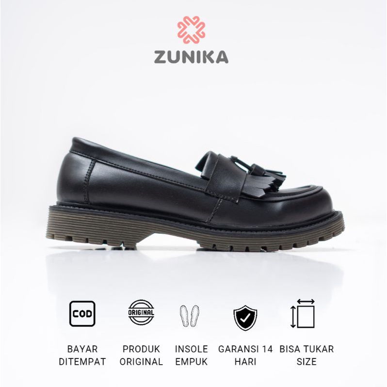 Zunika Hanna Sepatu Docmart Wanita Korea Korean Style Shoes Formal Original