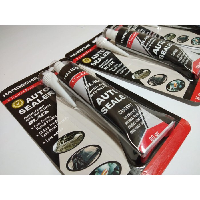 Auto sealer Lem handsome 85gr/ sealant /rubber hitam lem kaca