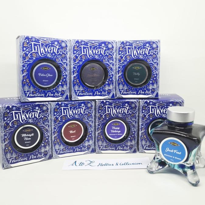 

Diamine Inkvent Blue Edition Fountain Pen Ink Bottle Refill Limited Ed - Jack Frost