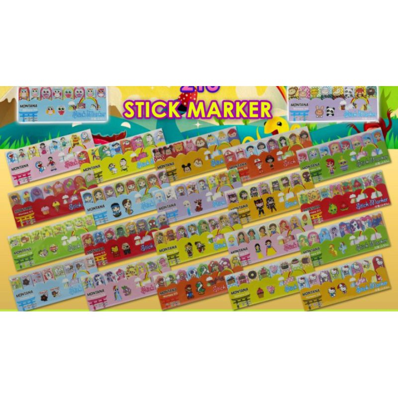 

PEMBATAS KERTAS kecil (8) gambar/stick marker/pembatas kertas karakter/sticky notes/note marker