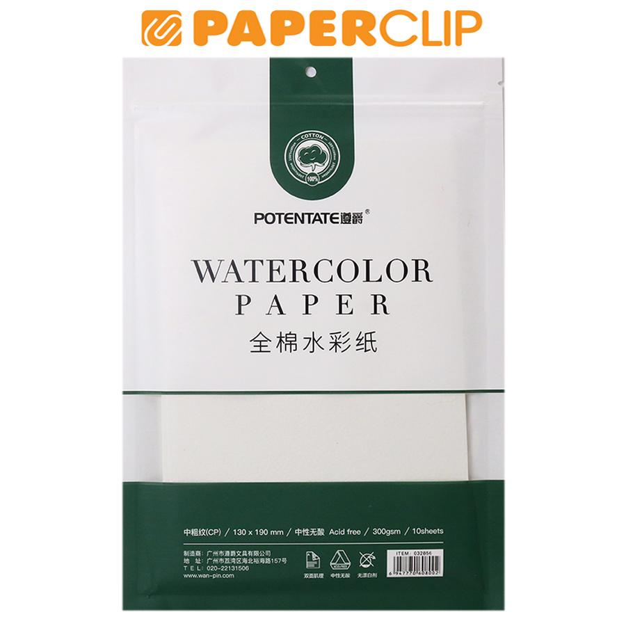 

WATERCOLOR PAPER POTENTATE 100% COTTON 032856 13X19CM COLD PRESSED