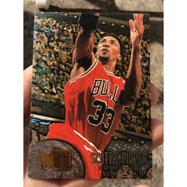 KARTU BASKET SCOTTIE PIPPEN 1995 NBA FLEER METAL CARD