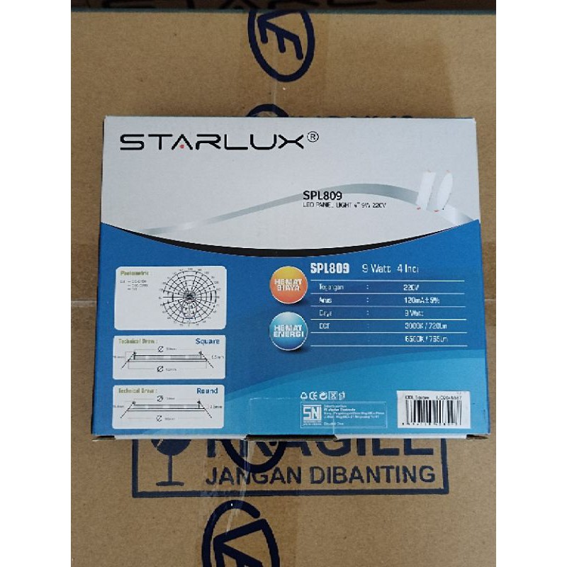 STARLUX LED PANEL 9W SEGI