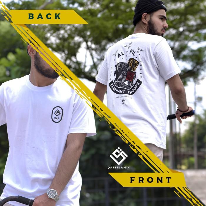 Baju Kaos Pria Distro Muslim Dakwah Islami QAF APPAREL ORIGINAL 30S 13 - M