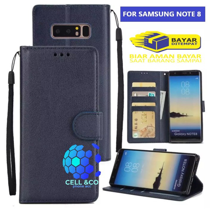 Flip cover SAMSUNG NOTE 8 Flip case buka tutup kesing hp casing flip case leather wallet