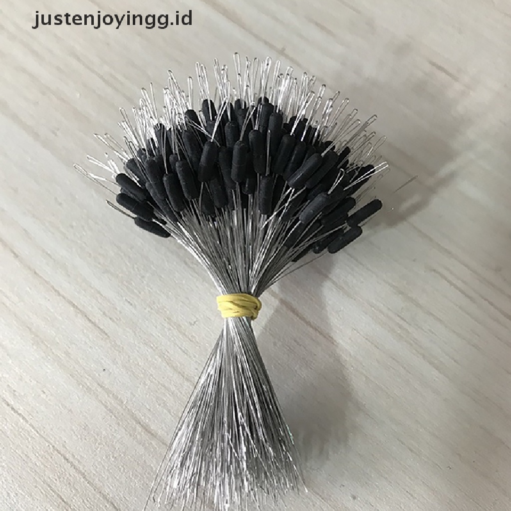 300pcs / Lot Stopper Apung Bahan Karet Bentuk Silinder Untuk Memancing