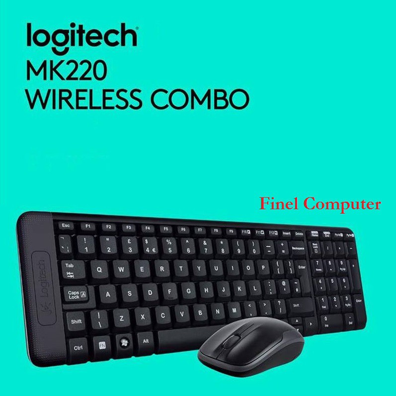 Keyboard Mouse Wireless Logitech MK220 Combo Garansi Resmi