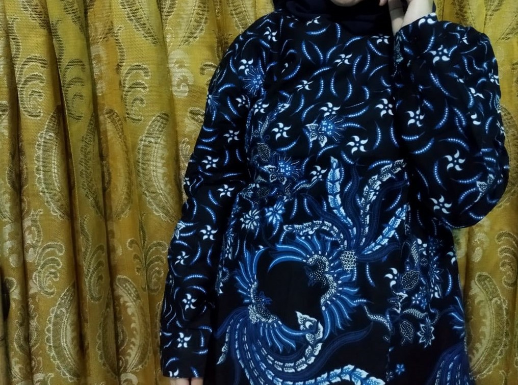 Agrapana Blouse Batik Wanita Baju Atasan Batik Wanita Modern Couple Sarimbit Lengan Panjang Abhitah