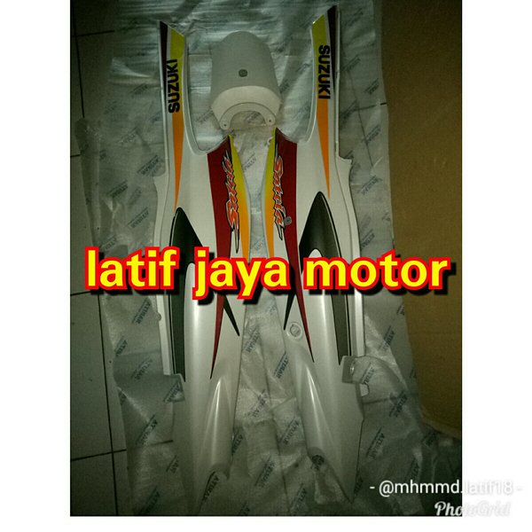 body satria hiu putih mutiara