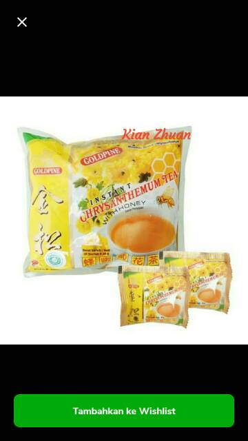 Goldpine Chrysanthemum Tea With Honey 20s / Teh Krisan / Ci Hua Cing / Ju Hua Cha