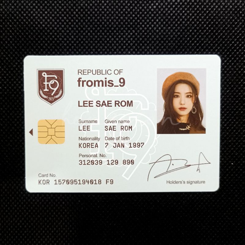 fromis_9 Saerom Fromis_9 - 9Way Ticket Album ID Card