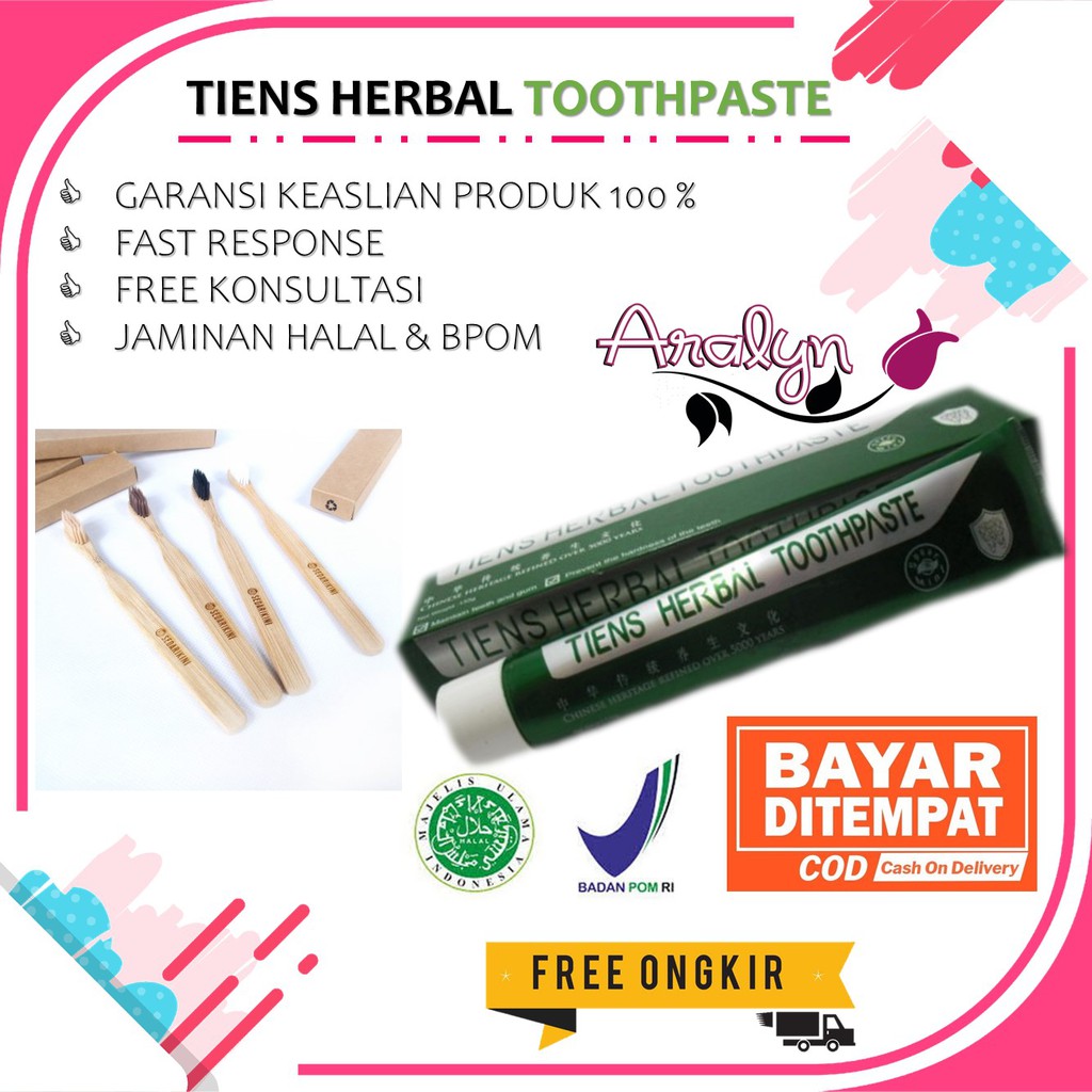 Jual Tiens Herbal Toothpaste Odol Orecare Alami Pemutih Mulut Original