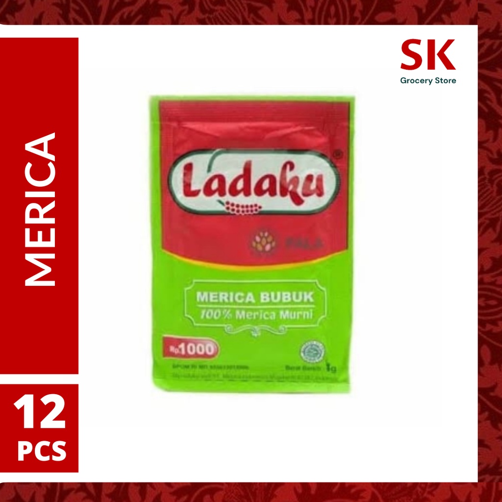 

[Harga Grosir] Ladaku Merica Bubuk Sachet 3g x 12pcs (1 Renteng)