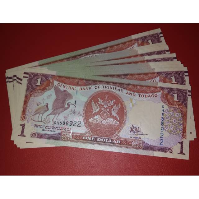 Uang Kertas Asing 1 Dollar Trinidad Tobago