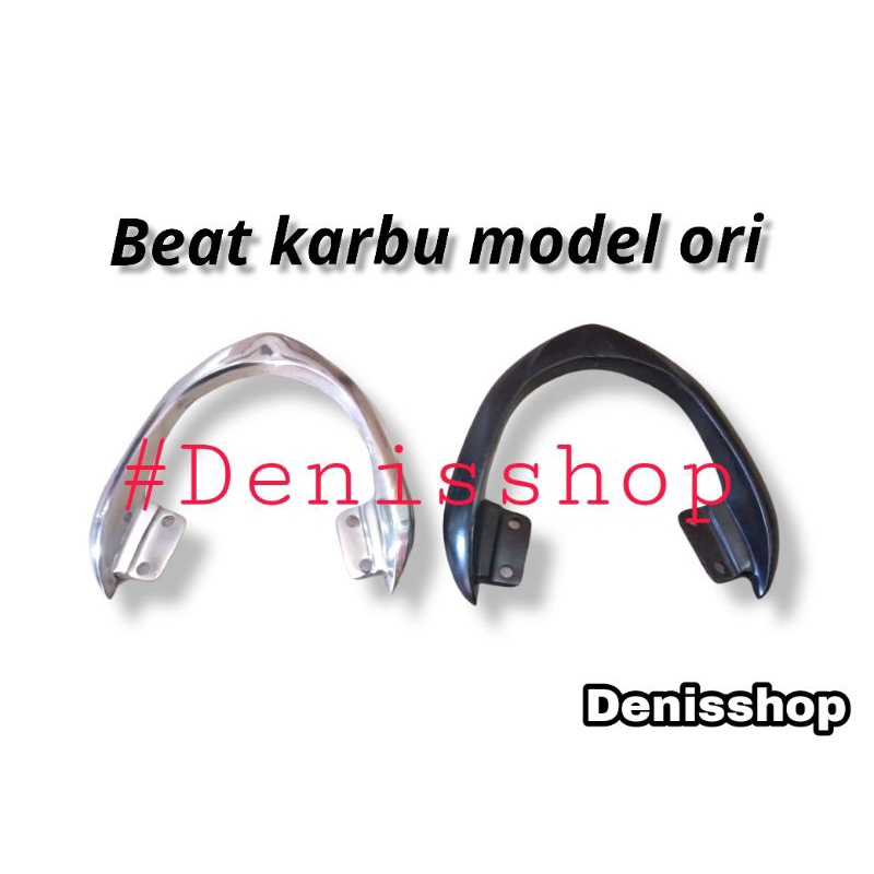 Behel belakang beat karbu model ori Behel Beat Karbu Chrome Krom Poles Variasi Begel Planger Beat La