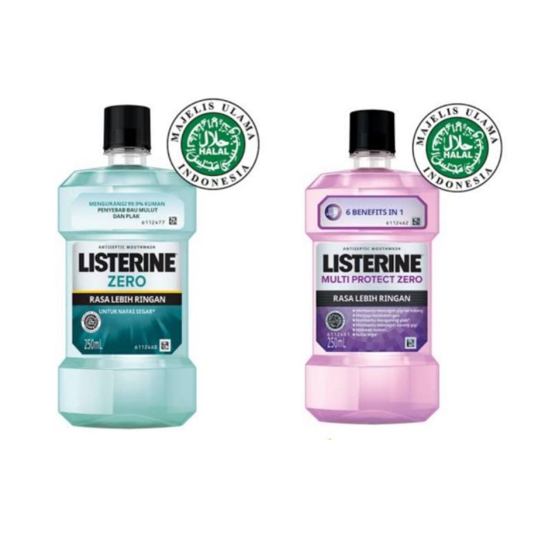 LISTERINE Zero Antiseptic Mouthwash / Obat Kumur Antiseptik 250 ml