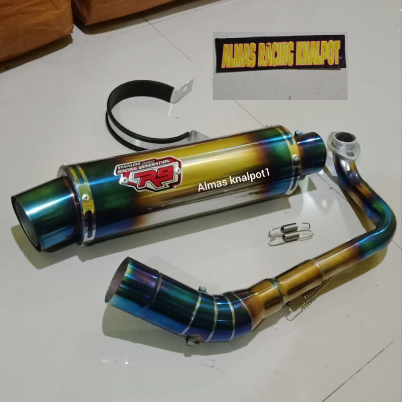 Knalpot R9 Mugello Buat Beat Mio Pcx Adv Aerox Nmax Scopy