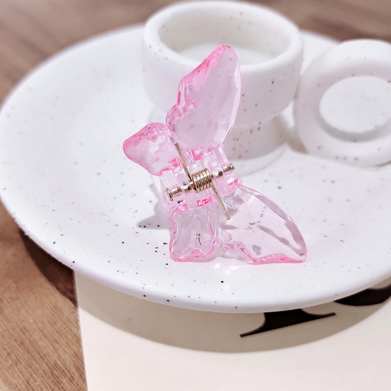 Acrylic Butterfly Shark Clip Korean Ins Girl Sweet Hairpin Hair Accessories