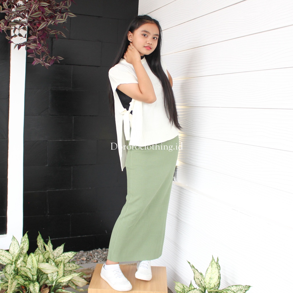 Skirt Knit Panjang Rok span rajut panjang tebal premium / Rok Rajut Span Wanita