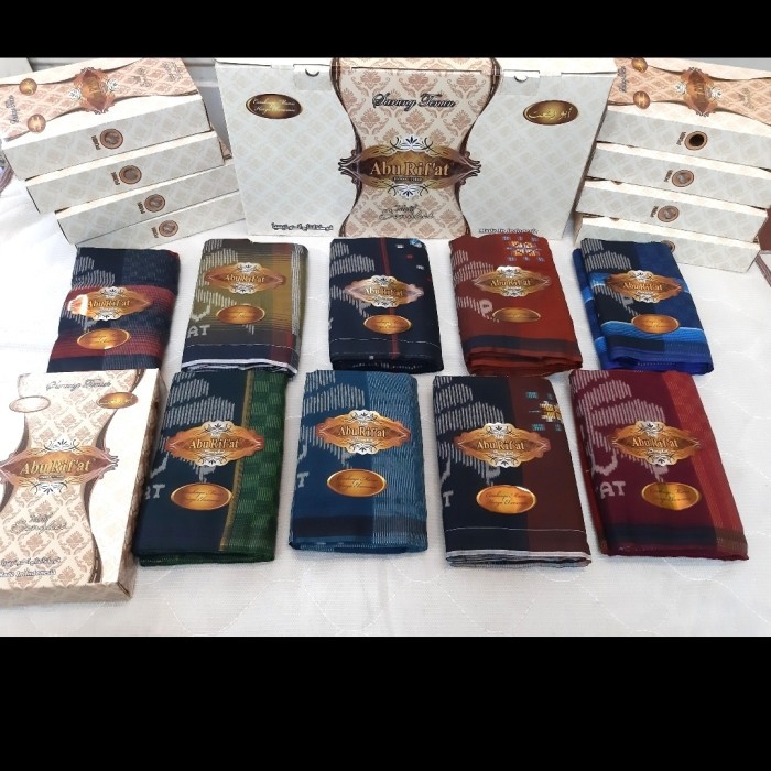 Sarung Abu Rifat Songket Motif