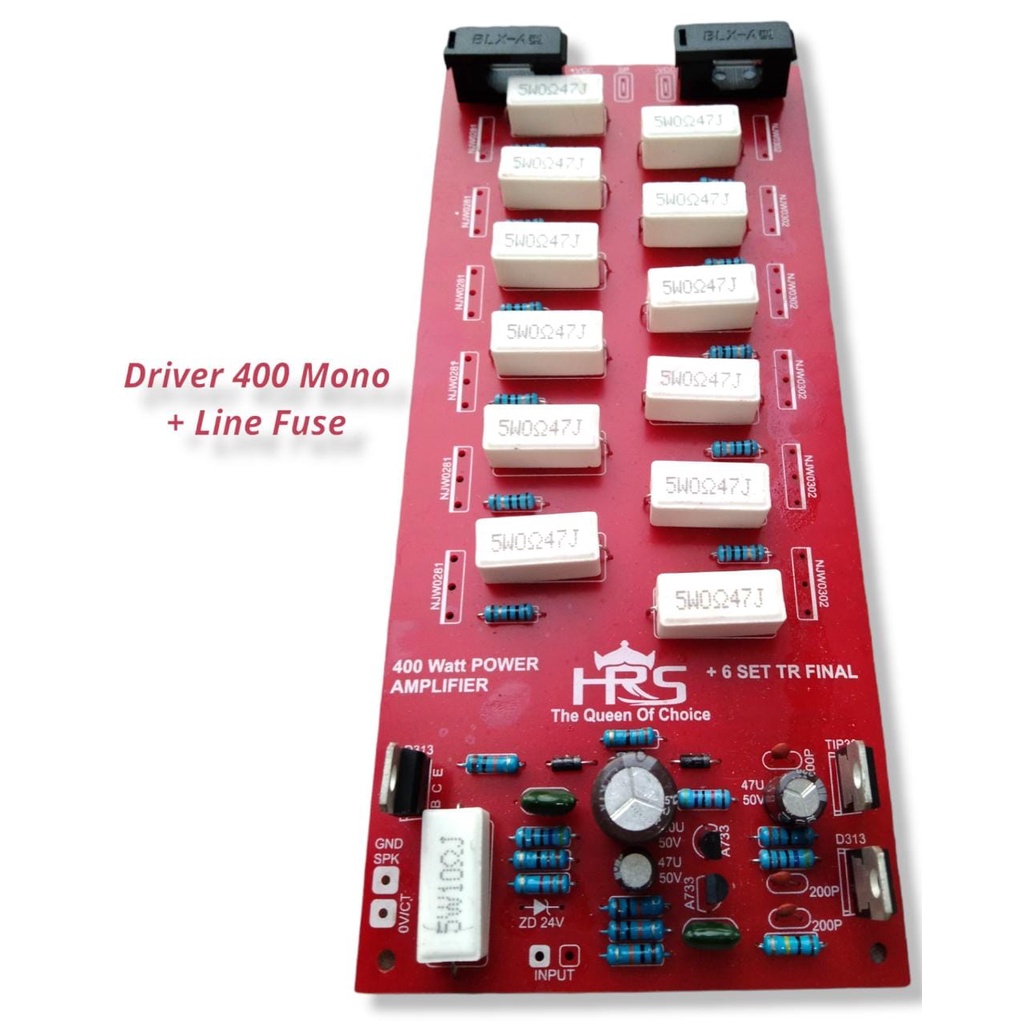 driver 400 mono + 6 set final plus fuse