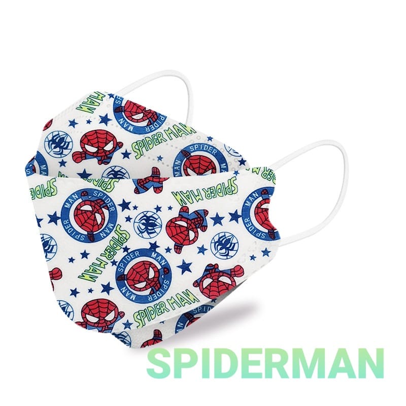 MASKER KF94 ANAK 4 PLY ALA KOREA POLOS MOTIF PRINCESS UNICORN SPIDERMAN MEDIS NYAMAN TIDAK BAU