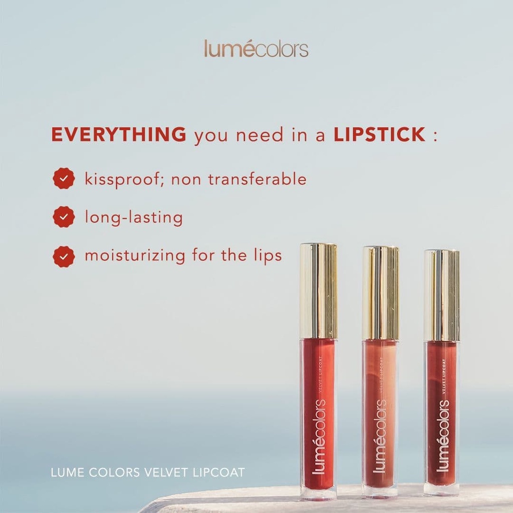 [FS] Lumecolors BPOM COD Lipcoat Lipstick Longlasting Transferproof Original