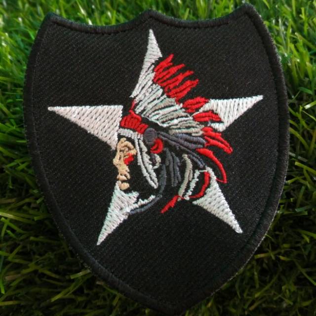 Bordir US ARMY 2ND INFANTRY INDIAN HEAD DIVISION Military WW2 Milea Dilan Badge Bet Emblem Kemeja Jo