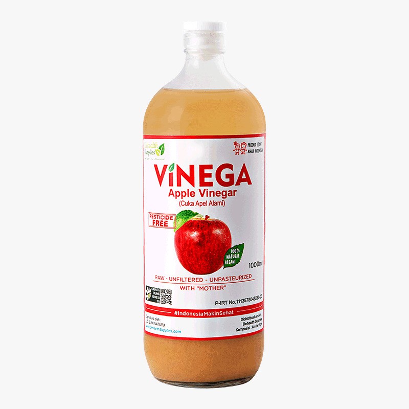 Vinega, Apple Vinegar (cuka apel alami) with the mother 1L