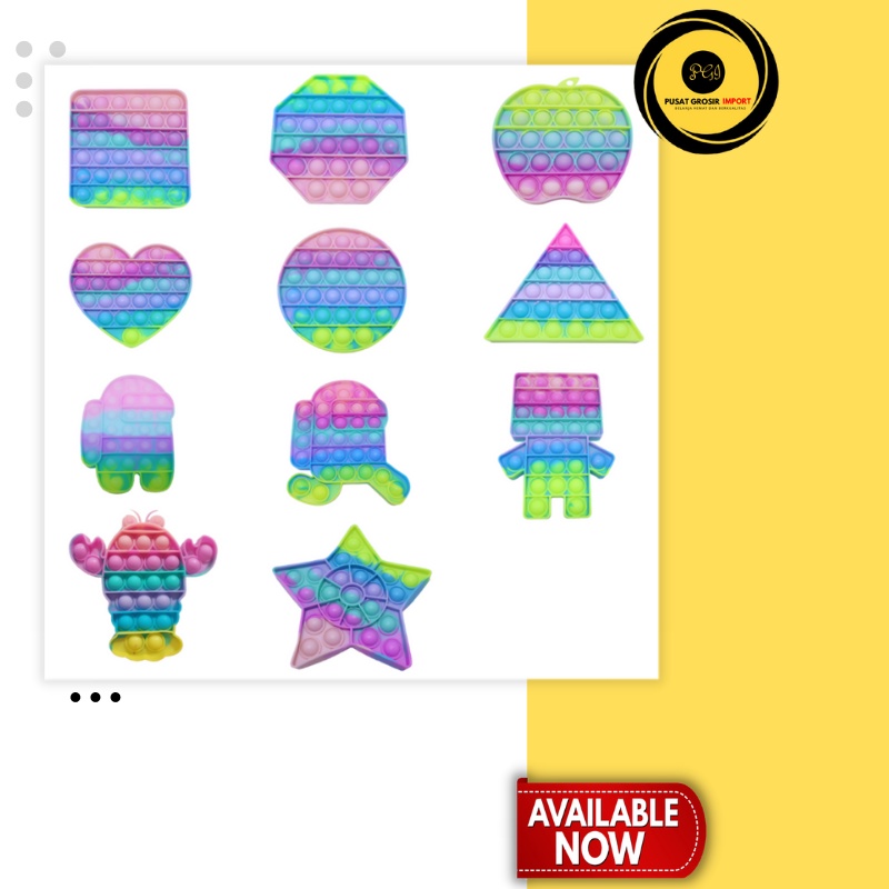 (PG) New Pop It Rainbow Paddle Colour-1