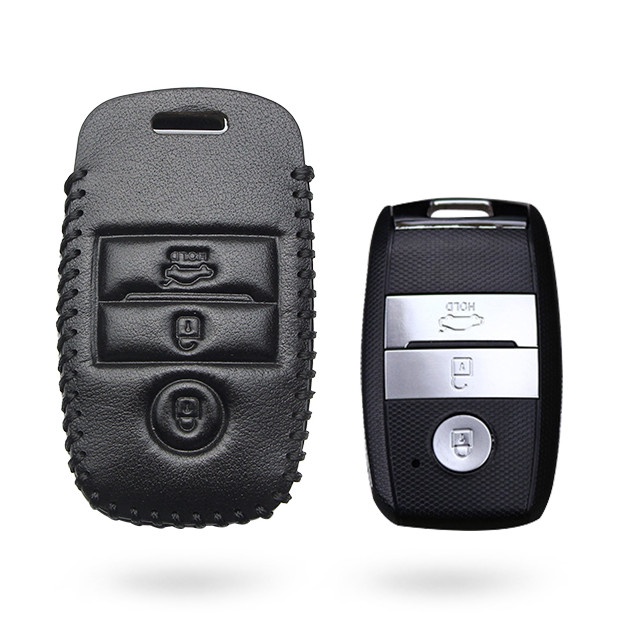 Casing Kunci Remote Mobil Keyless Bahan Kulit Untuk KiaCeed Forte Niro Soul Sorento Sportage Rio